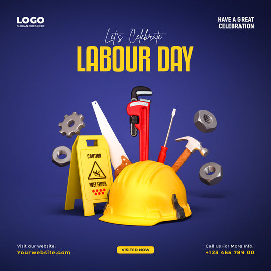 Celebrate Workers Day: Vibrant PSD Templates for Your Event [FXLD001]