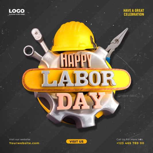Celebrate Workers Day: Vibrant PSD Templates for Your Event [FXLD005]