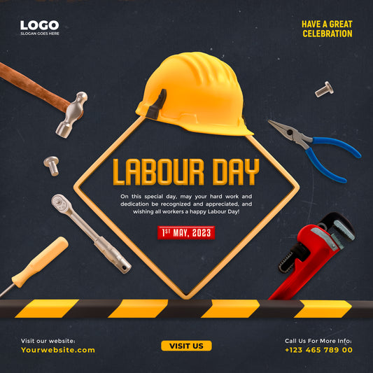Celebrate Workers Day: Vibrant PSD Templates for Your Event [FXLD006]